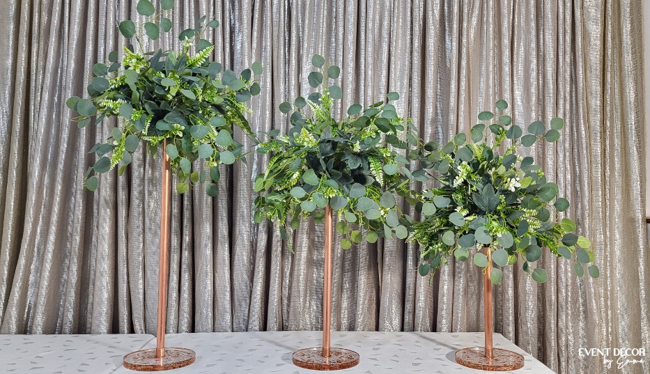 Event Decor by Emma Eucalyptus Centerpiece Height Options